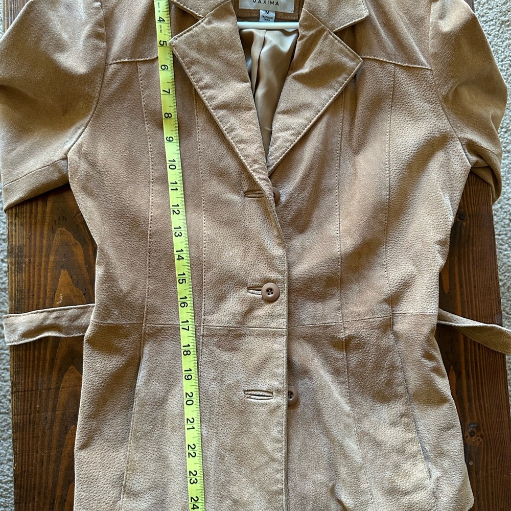 Tan Suede Women's Jacket by Maxima
